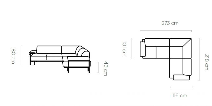 BALI COLTAR CU ACTIONARE ELECTRICA STOFA PREMIUM LINE 273 X 218 COLT DREAPTA GRI PISTRITAT