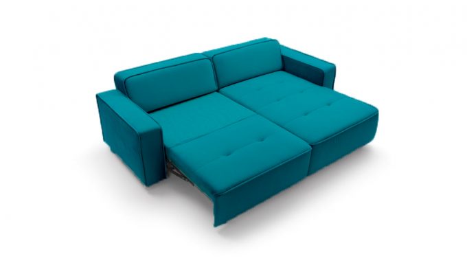 MODO COLTAR EXTENSIBIL 250 x 175 COLT DREAPTA CULOARE TURCOAZ ZONA DE DORMIT 202 X 138 PREMIUM LINE GALA