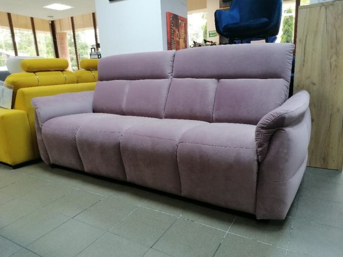 OVIEDO CANAPEA EXTENSIBILA 234 x 102 CULOARE ROZ PUDRA ZONA DE DORMIT 188 X 140 PREMIUM LINE GALA