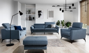 PESCARA CANAPEA FIXA 3 LOCURI 221 x 95 VERDE MENTA LIRA1207 IN STOC PREMIUM LINE