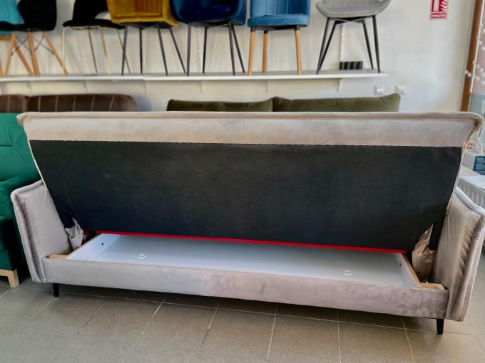 YORK CANAPEA EXTENSIBILA 215x103 CULOARE VERDE INCHIS BLUVEL78 ZONA DE DORMIT 190 X 130