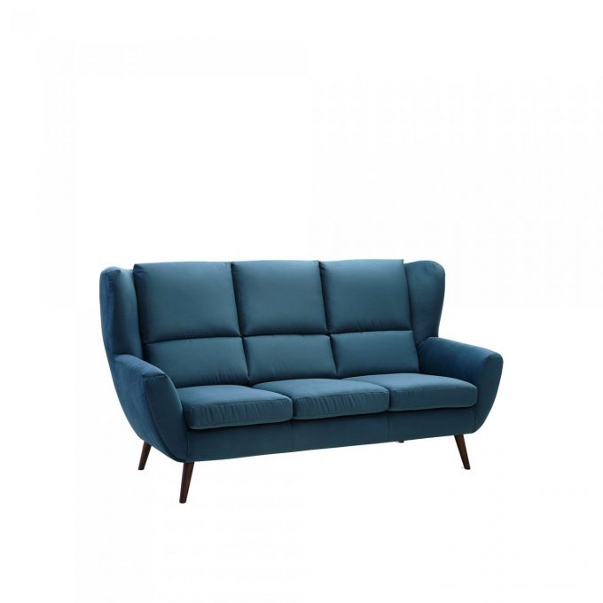 FORLI CANAPEA FIXA 3 LOCURI 187 x 95 ALBASTRU KRONOS 4