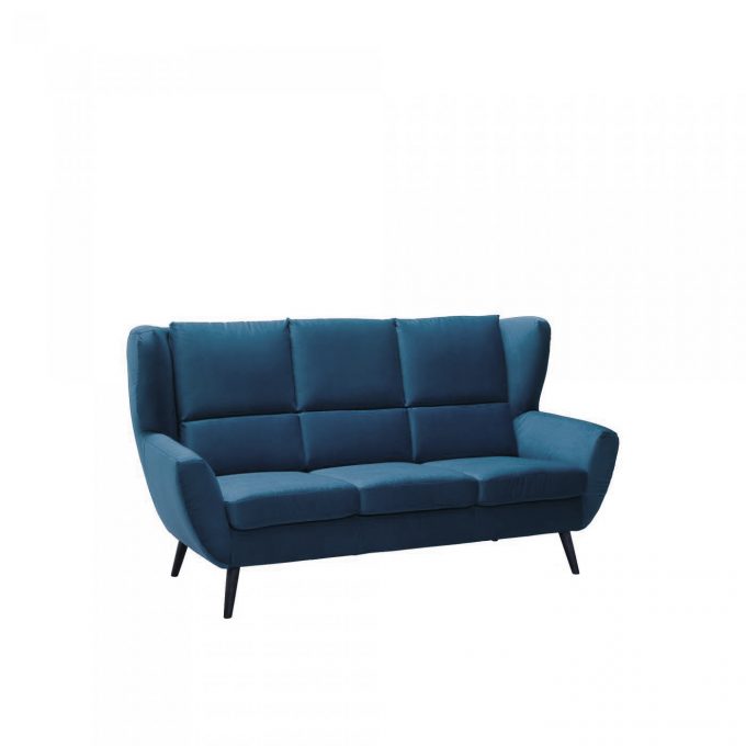 FORLI CANAPEA FIXA 3 LOCURI 187 x 95 ALBASTRU KRONOS 4