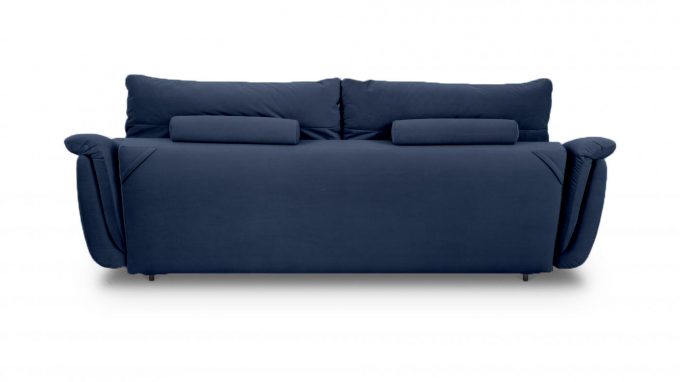 SELINA CANAPEA EXTENSIBILA 252 X 108 ALBASTRU STOFA MATT VELVET 79 ZONA DE DORMIT 200 X 145